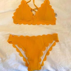 Women’s yellow bathing suit